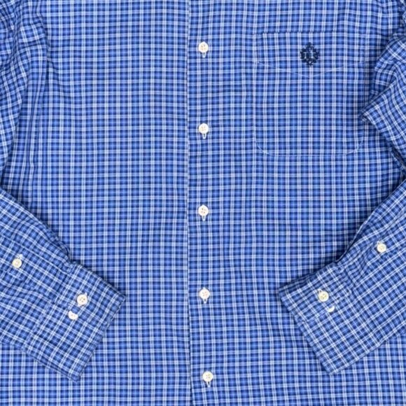 Men's LAUREN RALPH LAUREN 100% Cotton Blue Classic Fit Button Down | Size 16.5" - Picture 3 of 9
